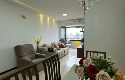 Apartamento a venda em armação com 3 quartos dependencia armarios e 2 vagas