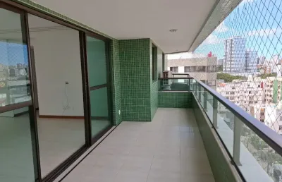 Apartamento a venda na pituba com 4 quartos nascente e varanda no rafaelo sanzio