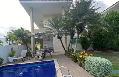 Casa a venda em lauro de freitas na reserva ecoville com 3 suites piscina e área gourmet