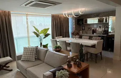 Apartamento a venda no caminho das árvores com 4 quartos mobiliado e varanda gourmet