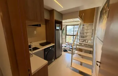 Apartamento a venda no caminho das árvores com 1 quarto e mobiliado no unique live