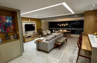 Apartamento a venda no ludco greenville com 3 suites mobiliado e gabinete em patamares