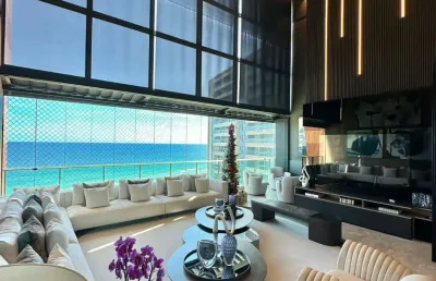 Cobertura a venda em jaguaribe no d azur com 4 suites piscina e área gourmet de alto luxo