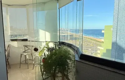 Cobertura a venda em armação com 3 quartos piscina área gourmet e vista mar