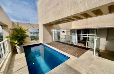Cobertura para locação em patamares com 3 quartos piscina e área gourmet no platno greenville