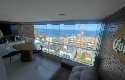 Apartamento a venda na pituba quarto e sala vista mar no seven residence