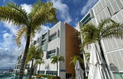 Apartamento a venda no cloc marina quarto e sala com vista mar