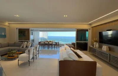 Apartamento a venda no hemisphere 360 com 4 suites vista mar e reformado em pituaçu
