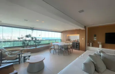Apartamento a venda no terrazzo san lazzaro 3 suites vista mar e reformado