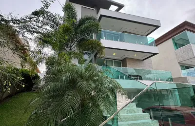 Casa a venda em alphaville 2 salvador com 5 suites piscina área gourmet e mobiliada