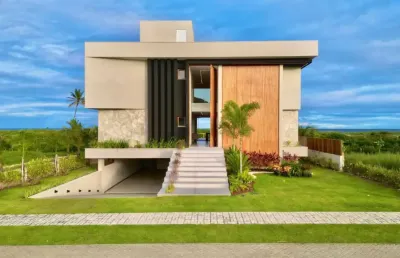 Casa a venda em alphaville guarajuba beira mar com 8 suites e mobiliada