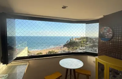 Apartamento a venda no rio vermelho com 3 quartos vista mar e 2 vagas soltas