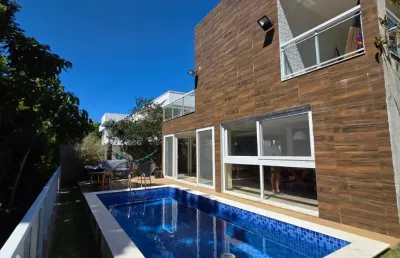 Casa a venda em alphaville 1 com 4 suites piscina área gourmet no estrela do mar