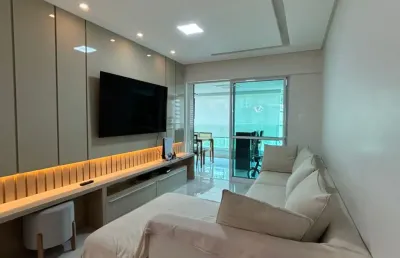 Apartamento a venda em armação com 3 quartos reformado e varanda gourmet no paradise