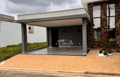 Casa em condomínio a venda no residencial ágape, 3 quartos, 1 suíte, 2 vagas, em piracicaba - sp
