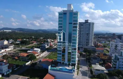 Apartamento frente mar em balneário piçarras - sc com 3 suítes mobiliado