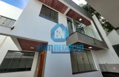 Casa nova com 3 quartos, 3 banheiros e área gourmet à venda, cidade nova, governador valadares - mg