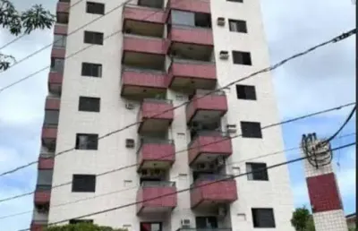 Apartamento à venda em praia grande-sp: 1 quarto, 1 sala, 1 banheiro, 1 vaga, 54m² no canto do forte!