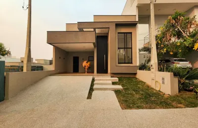 Imperdível! casa de luxo em condomínio na vila monte alegre, paulínia-sp: 3 quartos, 3 suítes, 2 salas, 3 banheiros, 4 vagas, 140 m².