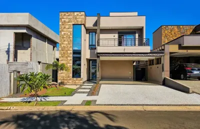 Linda casa em condomínio à venda em paulínia-sp, jardim américa: 4 quartos, 4 suítes, 3 salas, 5 banheiros, 4 vagas, 244m².