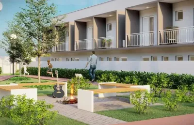 Casa em condomínio à venda em guaratinguetá-sp, bairro santa luzia: 2 quartos, 2 salas, 1 banheiro, 1 vaga, 75,50 m²!