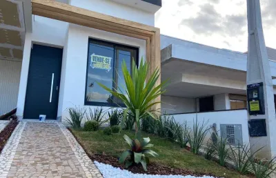 Casa térrea 154,54m2 3 dorms 1 suíte, sala, copa integrada com a cozinha e uma bela ilha em mármore preto são gabriel, 02 banheiros com cubas esculpid
