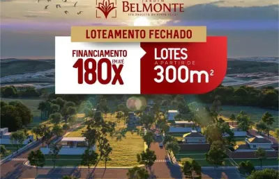 Lançamento jardim belmonte, terrenos a partir de 300m2, área de lazer completa, ótima localização