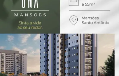 Breve lançamento una mansões, apartamentos de 49m2 até 55m2, 2 dormitórios, 0 ou 1 suíte, cozinha americana, varanda, localização privilegiada