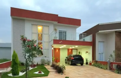 Casa duplex 240m2 no condomínio jatobá, 4 dormitórios, 1 suíte master, cozinha americana planejada, despensa, depósito, área gourmet,ótima localização