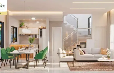 Lançamento la terrace, casas triplex com 150m2, 3 dormitórios, 1 suíte master, cozinha americana, varanda ampla, área de lazer, ótima localização