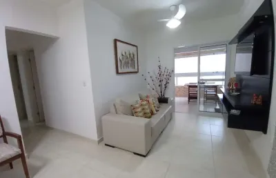 Apartamento 95m2 proximo a praia, 3 dormitórios, 1 suíte, varanda gourmet, área de lazer completa, 2 vagas cobertas, vista para praia