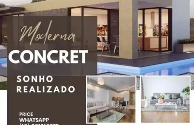 Terreno e construção casa térrea 85m2 2 dorms 1 suíte,sala,cozinha,banheiro,lavanderia,quintal,terreno 150m2