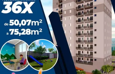 Lançamento residencial aquarela, apartamentos de 50,07m2 a 75,28m2, 2 dormitórios, varanda, área de lazer completa, ótima localização