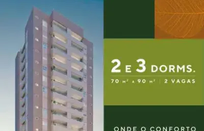 Praça guanabara, apartamentos de 70,14m2 e 90,40m2, 2 ou 3 dormitórios, 1 ou 2 suítes, varanda gourmet, 2 vagas cobertas, lazer completo