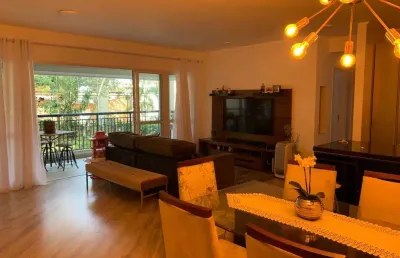 Apartamento 105m2, 2 dormitórios, 2 suítes, 2 vagas de garagem, varanda gourmet, área de lazer completo