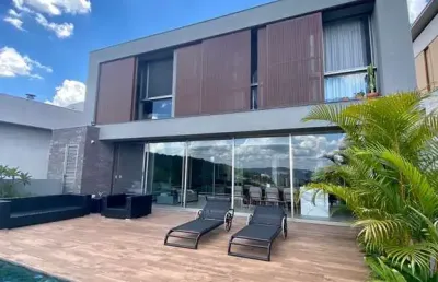 Casa 505m2 residencial tamboré dez, duplex, suites com closet, garagem subsolo, piscina, area gourmet