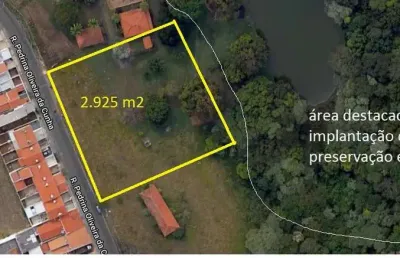 Área residencial/comercial 2925m2 plana proximo a lago,área de preservação,bom p/construir prédio residencial com vista maravilhosa e apelo ecologico