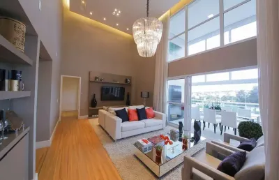 Taquaral apto andar alto 189m2 pé direito duplo,4 suítes,sala,cozinha,2 banheiros,3 vagas cobertas,quadra,2 salões festa,cinema,piscina adulto/infanti