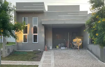 Casa em condomínio de luxo na vila monte alegre, paulínia-sp: 3 quartos, 2 suítes, 2 salas, 3 banheiros, 4 vagas, 147m².