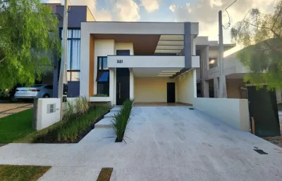 Casa de alto padrão em condomínio na vila monte alegre, paulínia-sp: 3 quartos, 3 suítes, 3 salas, 3 banheiros, 4 vagas e 149,58 m².