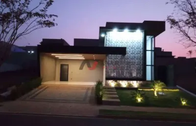Casa térrea em condomínio loteamento terras de florença, ribeirão preto - sp