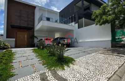 Espetacular casa de alto padrão à venda em mogi das cruzes-sp, granja anita, 4 quartos, 4 suítes, 2 salas, 5 banheiros, 5 vagas, 320,00m².