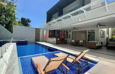 Imperdível casa de alto padrão à venda em riviera-sp, são lourenço: 5 quartos, 4 suítes, 1 sala, 5 banheiros, 4 vagas de garagem, 367m²!