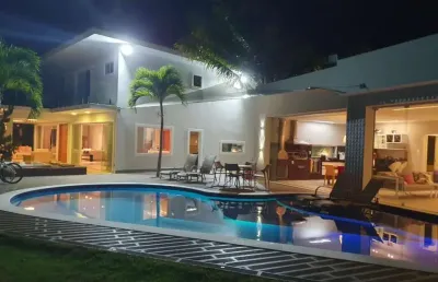 Casa em condomínio para venda em camaçari, alphaville (abrantes), 4 dormitórios, 4 suítes, 6 banheiros, 4 vagas
