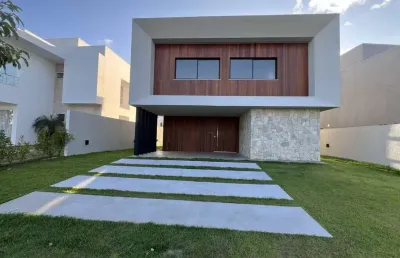 Casa em condomínio para venda em camaçari, alphaville (abrantes), 4 dormitórios, 4 suítes, 6 banheiros, 2 vagas