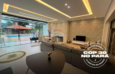 Emporada cop30 – casa espaçosa com 5 quartos no residencial lago azul – região metropolitana de belém/pa