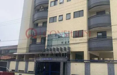 Apartamento para venda em praia grande, guilhermina, 1 dormitório, 1 banheiro, 1 vaga