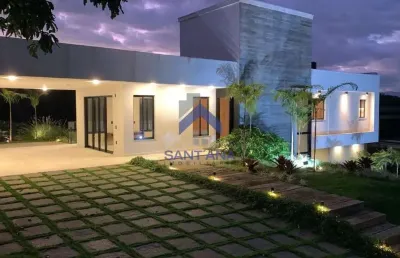 Casa em condomínio fechado com 4 quartos à venda na rua lázaro de paula santos, --, chácaras cataguá, taubaté por r$ 2.540.000