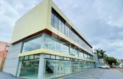 Sala comercial com mezanino, nova, para locação, centro, cascavel - pr