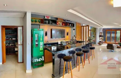 Casa com 3 dormitórios ( suítes ), 541 m² - venda por r$ 4.350.000 ou aluguel por r$ 18.500/mês - jardim novo mundo - jundiaí/sp